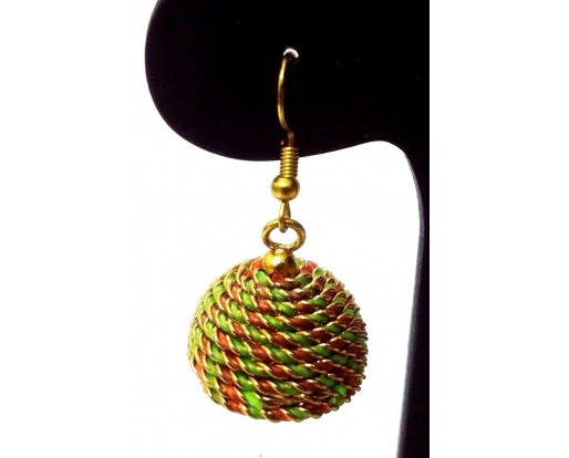 Golden Oxidized Earrings Jhumka Jhumki Jewelry Bollywood Drop Dangle Hook EA179